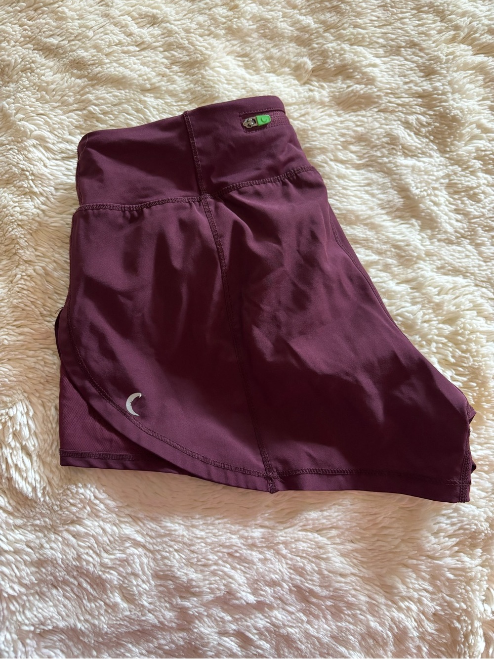 Zyia Active Maroon Burgundy Shorts, Size XS